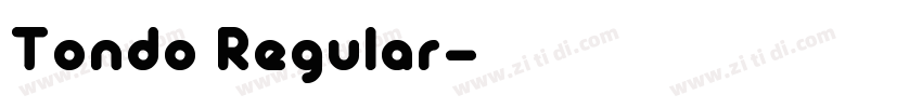 Tondo Regular字体转换
